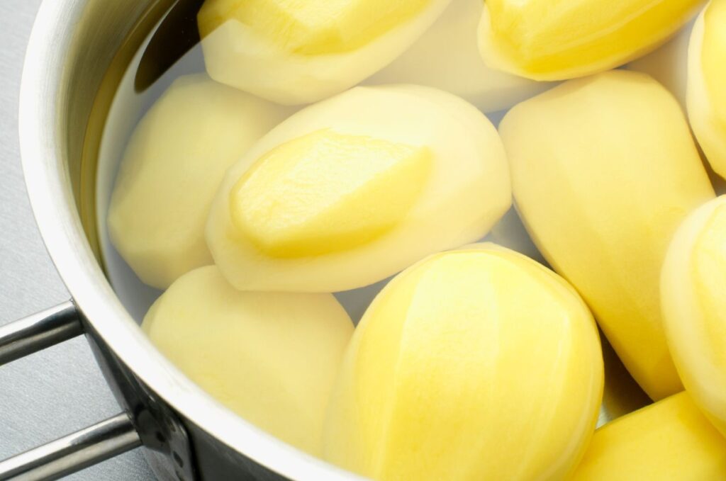 Parboiling Potatoes